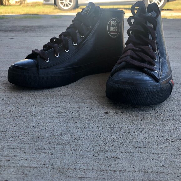 Vintage Pro-Keds in Vinyl - Woman's SZ 9 - Picture 1 of 16